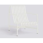 Fauteuil de jardin lounge en m�tal cr�me 73x88cm palissade - hay