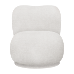 Fauteuil lounge en tissu boucl� blanc 64x72x114cm rico piccolo - ferm living