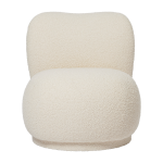 Fauteuil lounge en tissu boucl� cr�me 64x72x114cm rico piccolo - ferm living