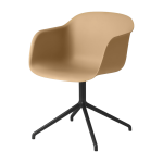 Fauteuil ocre pi�tement pivot fiber - muuto