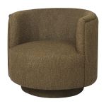 Fauteuil pivotant en tissu knot forest 70cm savoy - versmissen