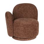 Fauteuil en polyester rouge bordeaux 74x76cm rose - dutchbone