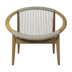 Fauteuil en teck et cordes dune blanche frida - vincent sheppard