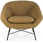 Fauteuil en textile gingembre barrow - ethnicraft