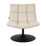 Fauteuil en tissu boucl� beige 81x66x78cm bar lounge - dutchbone