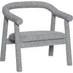 Fauteuil en tissu bouclette gris clair ouli - h�bsch