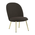 Fauteuil en tissu synergy lds40 et pieds en laiton ace - normann copenhagen