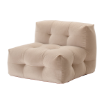 Fauteuil en tissu textum avelina beige 105cm not - a - sofa - emko
