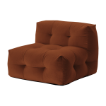 Fauteuil en tissu textum avelina chocolat 105cm not - a - sofa - emko