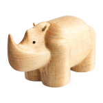 Figurine en bouleau naturel rhinoc�ros i piccolini - emko