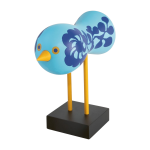 Figurine oiseaux en h�tre massif color� 16x16x7cm birds 1967 n�4 - design house stockholm