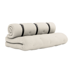 Futon canap� convertible en coton et lin 140x95x60cm buckle - up - karup design