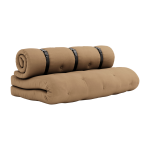 Futon canap� convertible en coton mocca 140x95x60cm buckle - up - karup design