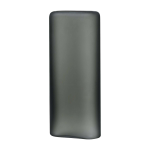 Grand vase noir layers - nude glass
