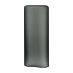 Grand vase noir layers - nude glass