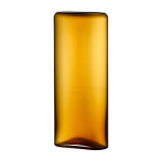 Grand vase orange transparent layers - nude glass