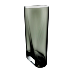 Grand vase en verre cristallin inca - nude glass
