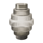 Grand vase en verre gris steps - pols potten