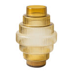 Grand vase en verre orange steps - pols potten