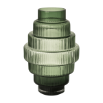 Grand vase en verre vert steps - pols potten
