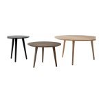 Grande table basse en ch�ne laqu� noir in between sk15 - &tradition