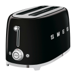 Grille - pain 2 grandes fentes noir ann�es 50 - smeg