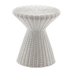 Gu�ridon en rotin blanc 40 x 45 cm bolla 12 - gervasoni