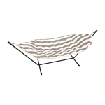 Hamac en acier noir et tissu ray� cacao 270x138x110cm headdemock superb - fatboy