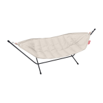 Hamac en acier noir et tissu sahara 270x138x110cm headdemock superb - fatboy