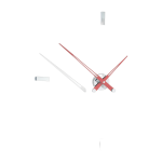 Horloge murale 4 signaux horaires aiguilles rouges tac�n i - nomon