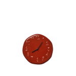 Horloge murale en gr�s �maill� rouge 25 cm loopi - ferm living