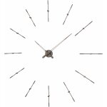 Horloge murale grise 12 signaux horaires 155 cm merl�n t - nomon