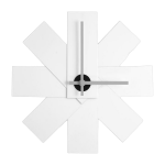 Horloge murale en m�tal blanche watch me - normann copenhagen