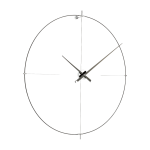 Horloge murale noire aiguilles noires bilbao l - nomon
