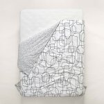 Housse de couette ariana blanc et noir - madura