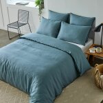 Housse de couette carlina vert et bourdon noir - madura