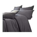 Housse de couette liam gris anthracite - madura