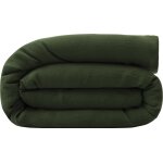 Housse de couette sapin en lin lav� 260 x 240 cm - the cool republic