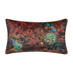 Housse de coussin appolonie noir et rouge - madura