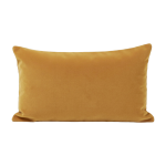 Housse de coussin rectangulaire en velours mat ocre 28x47cm matia - madura