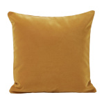 Housse de coussin en velours mat ocre 40x40cm matia - madura