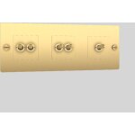 Interrupteur double et simple va et vient en laiton 3g - buster + punch