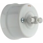 Interrupteur va - et - vient en porcelaine blanche garby - fontini