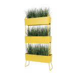 Jardini�re en aluminium moutarde 100x208x29cm greens trio - maiori
