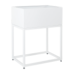 Jardini�re rectangulaire en m�tal blanc fiorina - custom form