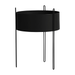 Jardini�re sur pied large en m�tal noir 20litres - woud