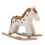 Jouet � bascule cheval en tissu blanc merlen - bloomingville mini