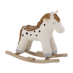 Jouet � bascule merlen cheval polyester blanc - bloomingville mini