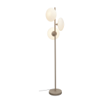 Lampadaire 3 disques en verre blanc et sable 161cm sapporo - it's about romi