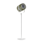 Lampadaire abat - jour kaki et pied blanc la lampe paris - maiori